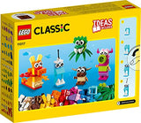 LEGO Classic Creative Monsters 11017 Building Toy Set, Includes 5 Monster Toy Mini Build Ideas to Inspire Creative Play for Kids Ages 4 and Up, Fun Gift for Halloween