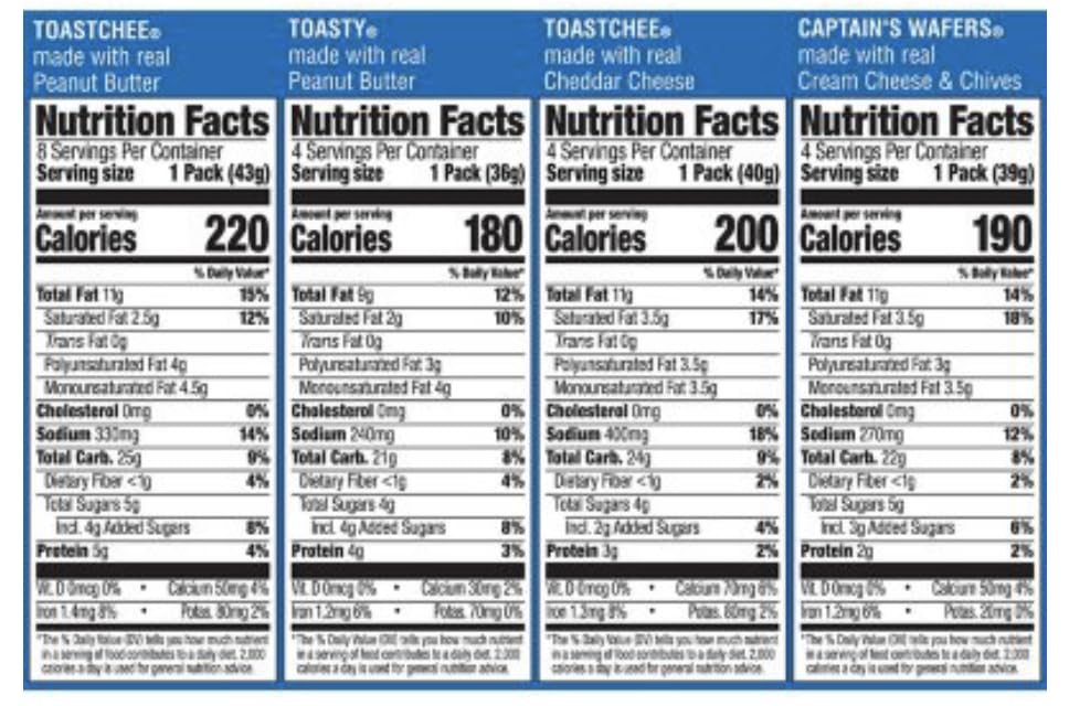 Lance Variety Pack Sandwich Crackers, 40 pk.