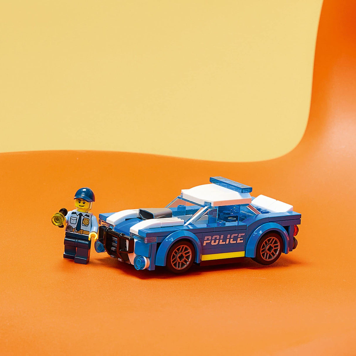 LEGO City Police Car Toy 60312 for Kids 5 Plus Years Old with Officer Minifigure, Small Gift Idea, Adventures Series, Car Chase Building Set