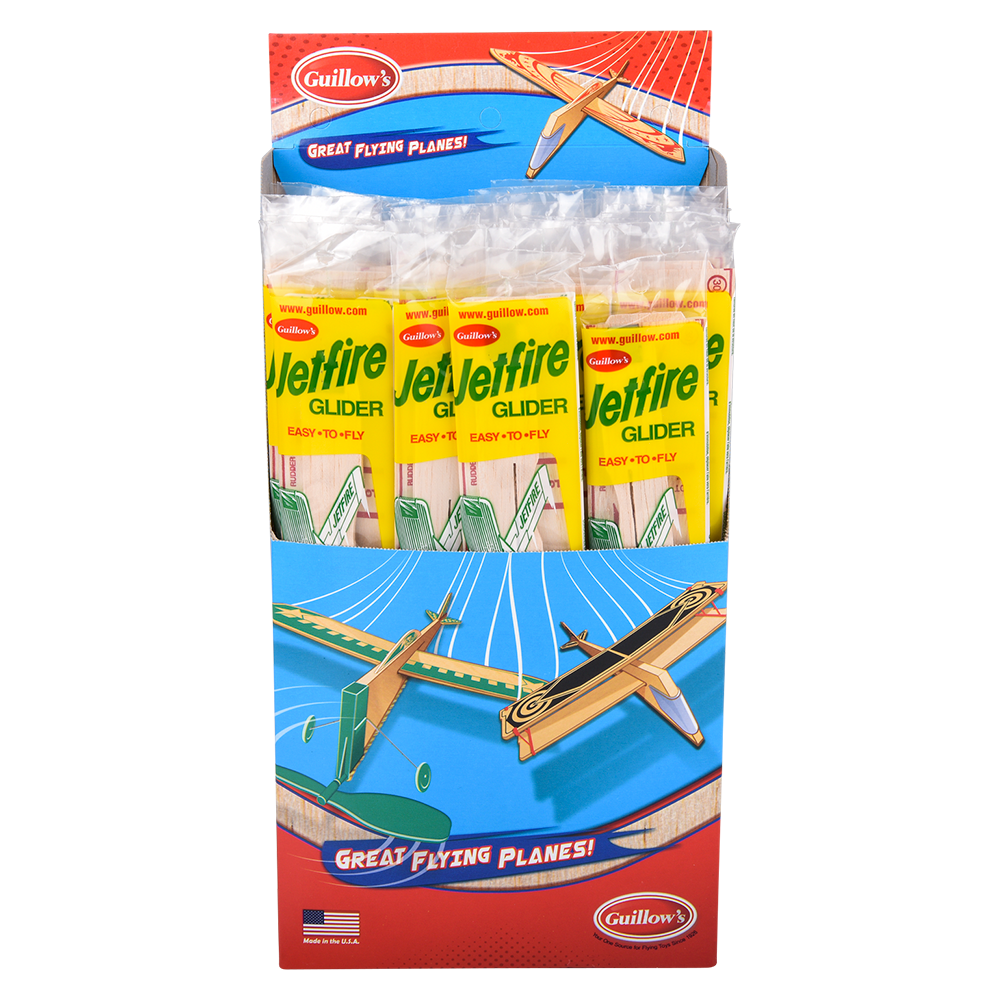 Balsa Wood Jetfire Glider 12" 48ct