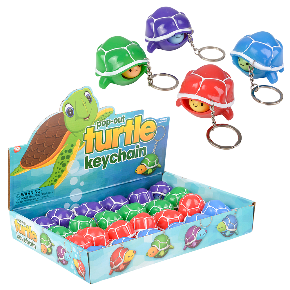 Pop Out Turtle Keychain