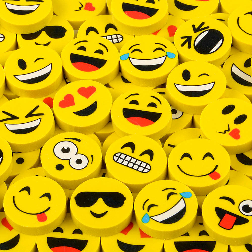 Emoticon Eraser - 72 count