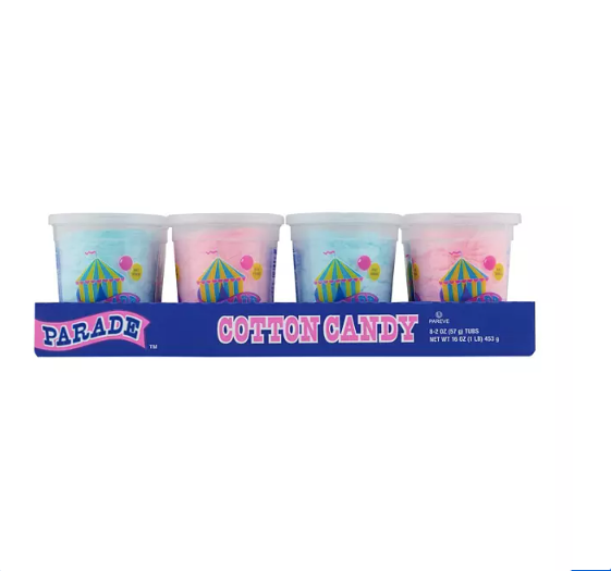 Parade Cotton Candy, 2 oz., 8 pk.