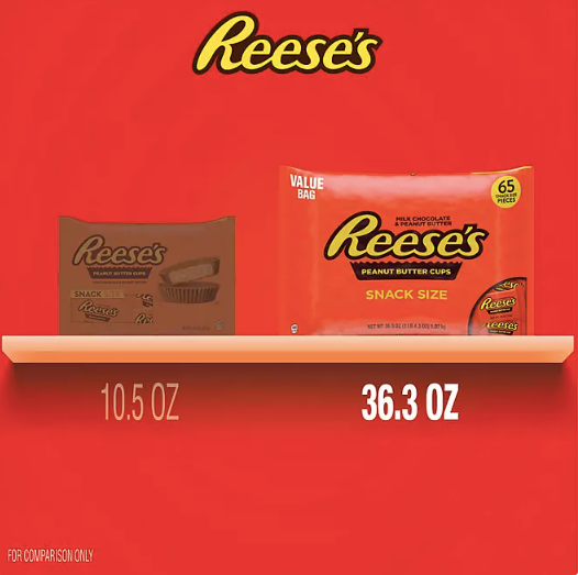 REESE'S Milk Chocolate Peanut Butter Cups, Snack Size, 65 pcs.