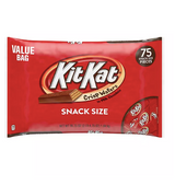 KIT KAT Milk Chocolate Wafer Candy Bars, Snack Size, 75 pcs.