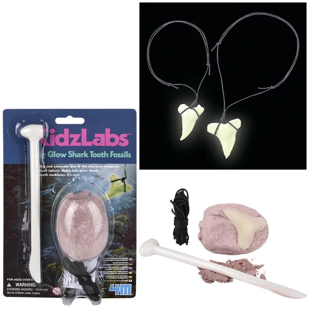 Kidzlabs/Dig Glow Shark Tooth Fossils