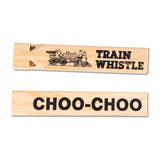 12pc Wooden Train Whistle  7"