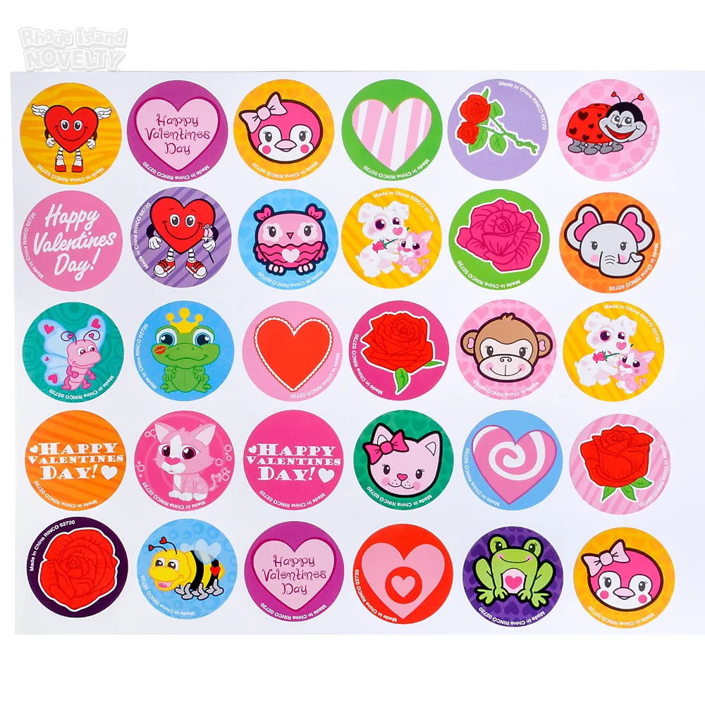 Valentine's Roll Sticker Assortment 500ct